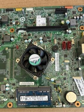 Green Motherboard with CPU Cooler - Compatible Laptop/PC Board